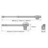 Motor para Puertas Abatibles KIT LINCE 400 medidas