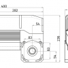 Motor para Puertas Seccionales KVM105 - Imagen 3